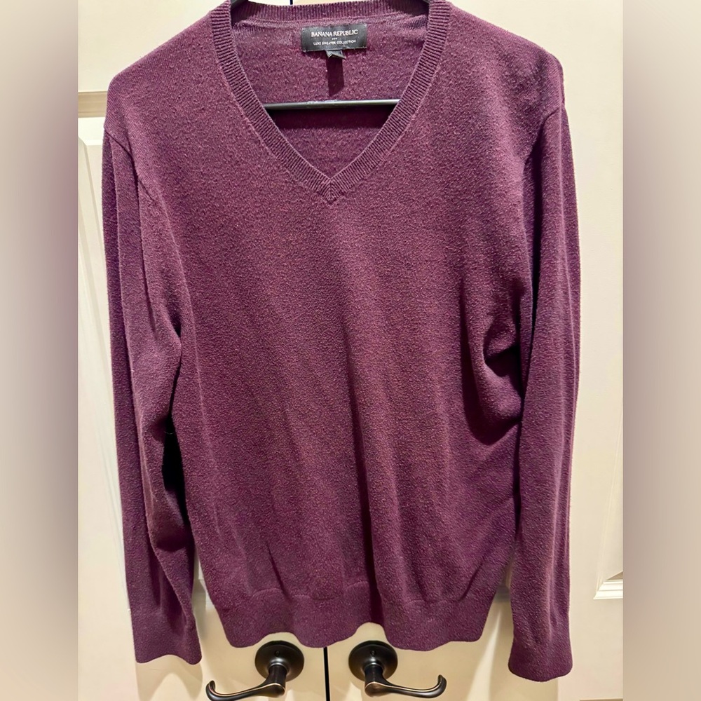 Men’s Banana Republic V-Neck Luxe Sweater